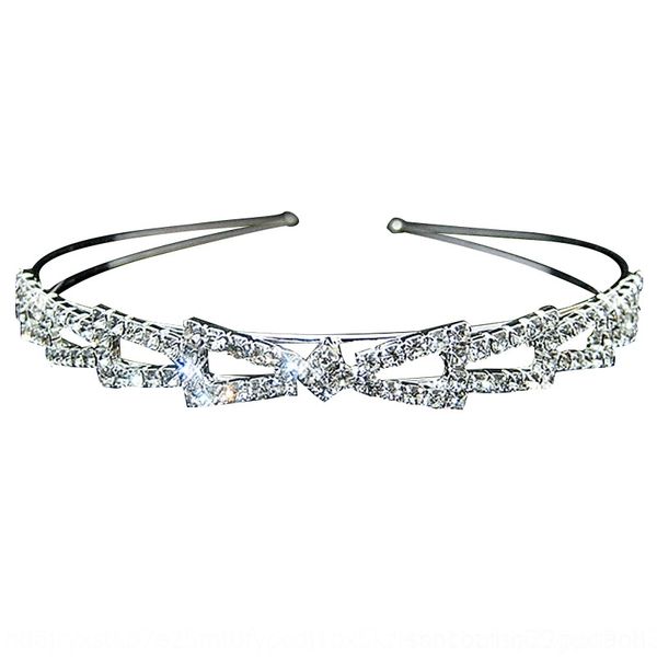 

4cN korean bride's headbands simple style photo headdress handmade sweet hoop korean bride's hair band pearl rhinestone pearlsimple style p, Silver