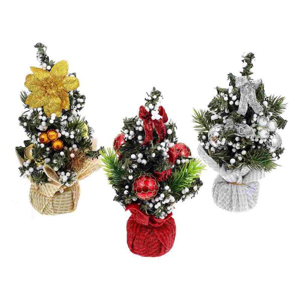 

christmas decorations 3pcs mini tree shaped decors deskornaments chic festival gifts