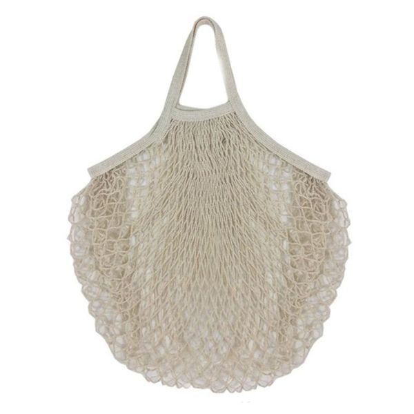 

storage bags reusable shopping portable mesh bag fruit and vegetable eco-friendly cotton foldable for