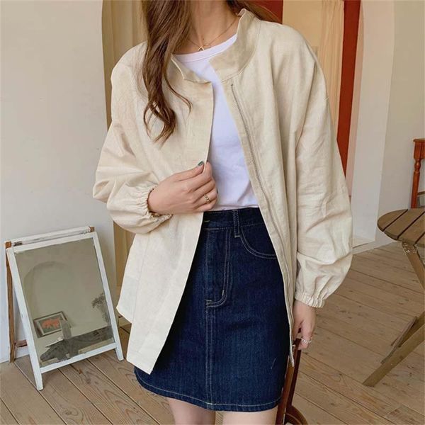

women's jackets 2021 chic autumn full sleeves casual all match loose women coats oversize ol pockets stylish streetwear, Black;brown