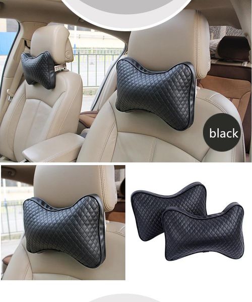 

seat cushions 2021 car care auto head neck rest cushion headrest pillow pad 2pc cover accessories