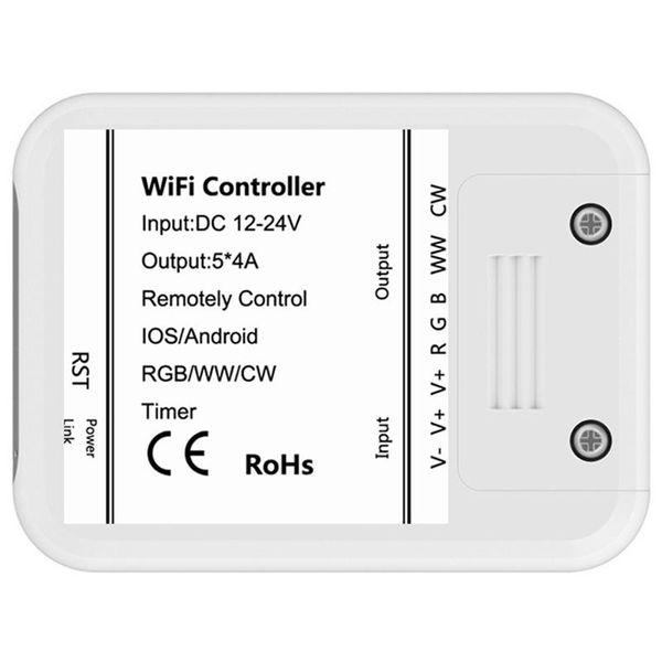 

controllers wifi rgb cct led strip light controller music smartphone app control for alexa google home voice