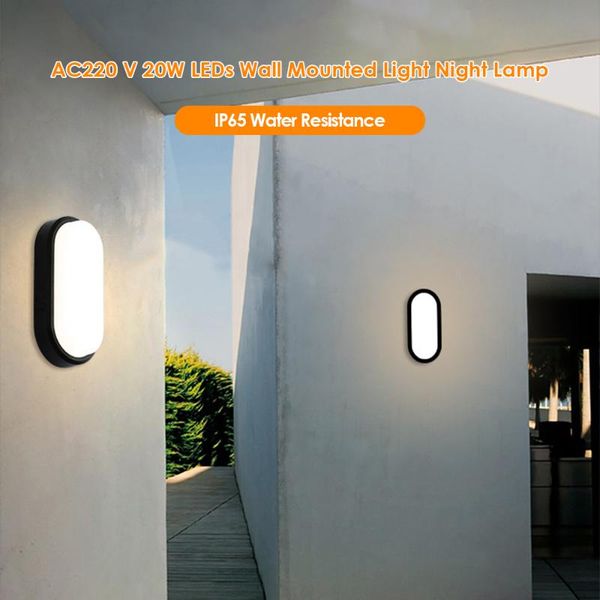 

leds wall mounted light night lamp ip65 waterproof for asile corridor pathway bedroom living room washroom home