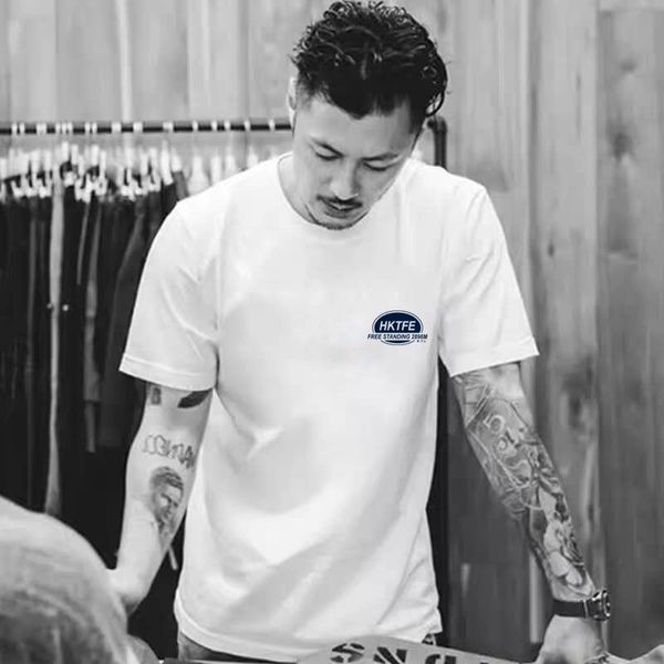 

short sleeve t-shirt yu wenle fashion brand youth student trend pure cotton men's t-shirt, Black