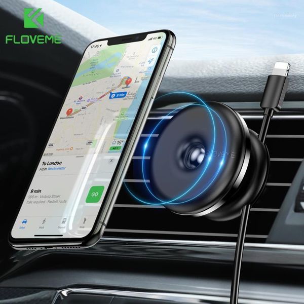 

magnetic car phone holder for 12 cable clip air vent gps navigation mount stand mobile phone11