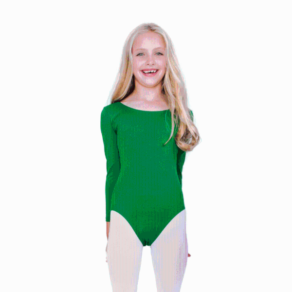 

kids dancewear gymnastics suits lycra spandex ballet one-piece long sleeve dance leotards stage wear, Black;red