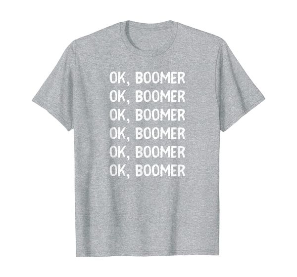 

ok boomer meme gen z funny t-shirt, White;black