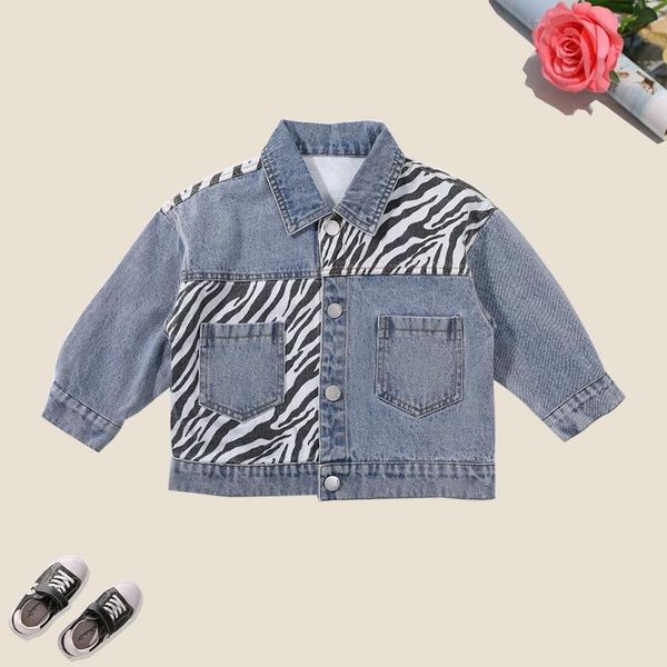 

jackets -zebra denim jacket, Blue;gray