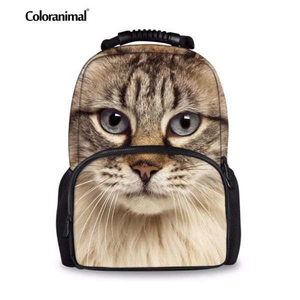 

backpack coloranimal children fashion designr cause rackpacks cute 3d animal scottish fold girls escolar customized shoulder bag