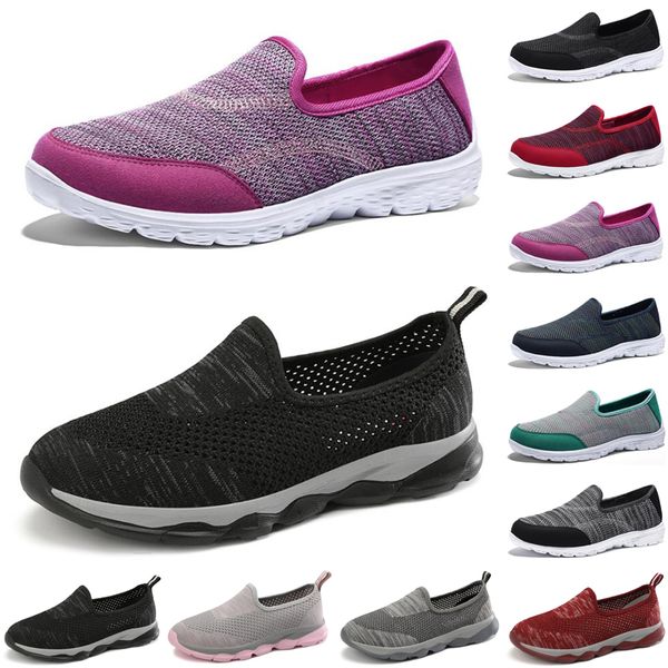 

luxury women casual shoes black red gray loafers flat slip on breathable mens trainers sneakers size 35-42, White;red
