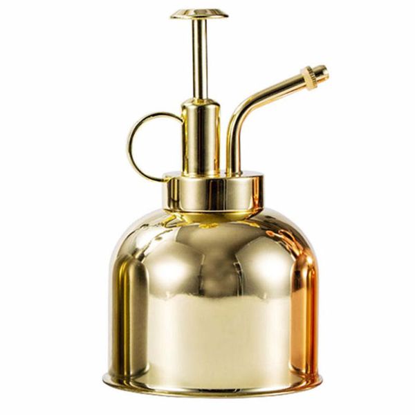 

watering equipments retro stainless steel mini pot kettle metal nozzle can flower vase bucket flowerpot garden for home decoration