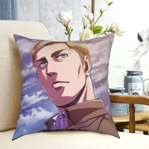 

cushion/decorative pillow manga erwin smith attack on titan anime square case pillows decorative for living room vintage pillowcover home de