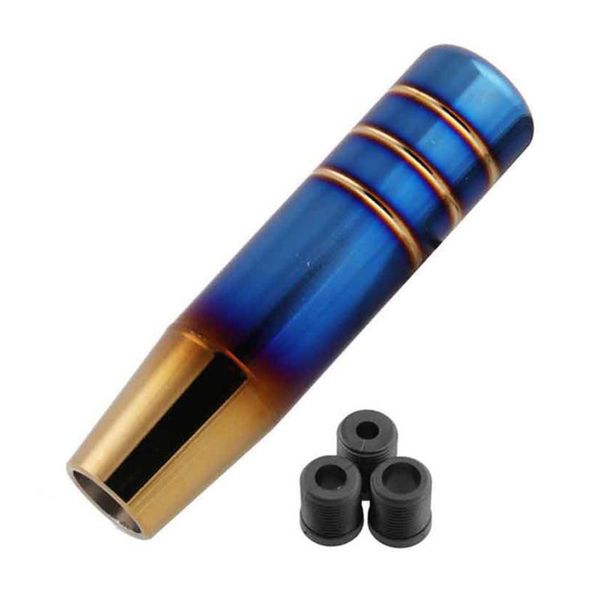 

shift knob 13cm aluminum fashion burnt blue gear modification auto replacement durable shifter lever car accessory universal