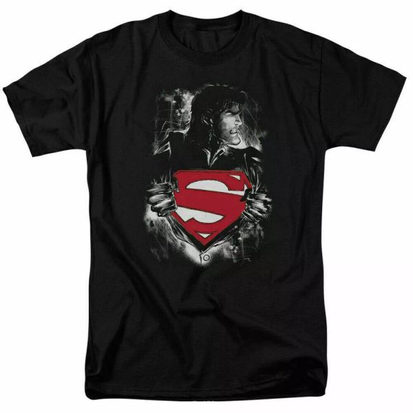 

superman darkest hour t shirt licensed comic book movie tee black, White;black