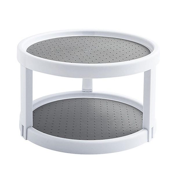 

hooks & rails rotating double layer storage deskspice box rack for makeup shelf seasoning bottles home decor room product