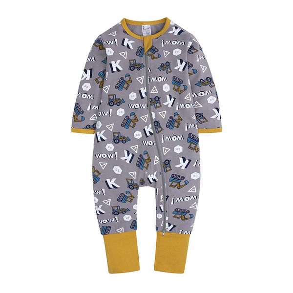 Neugeborene Säugling Pyjamas Kleinkind Body Baby Strampler Mädchen Jungen Kleidung Langarm Nette Brief Overalls