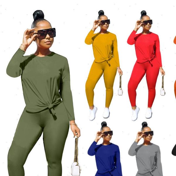 

womens tracksuits cm.yaya classic sportwear set long sleeve jogger pants suit active wear tracksuit two piece fitness outfits, Gray