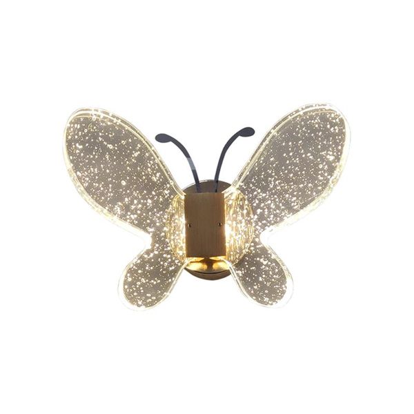 

wall lamp led crystal luxury butterfly design sconce decor in bedroom living room for home interior unique lighting fixture
