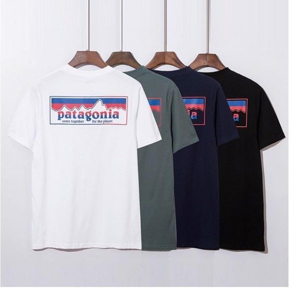 

fashion patagonia t shirt men cotton hip hop tees women, White;black