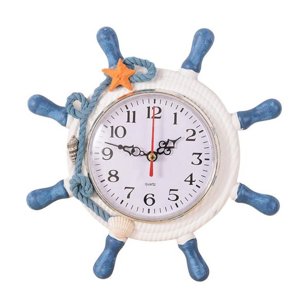 

nautical beach wheel wall clock maritime time home decoration p7ding clocks