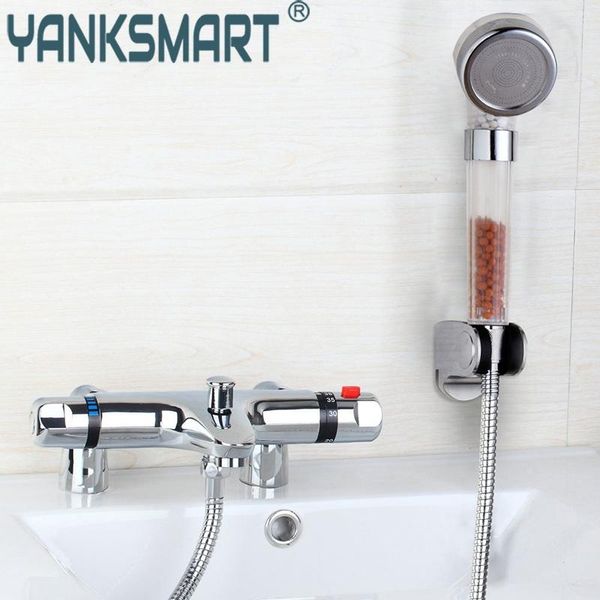 

bathroom torneira thermostatic modern widespread bathtub roman filler faucet with hand shower set sets