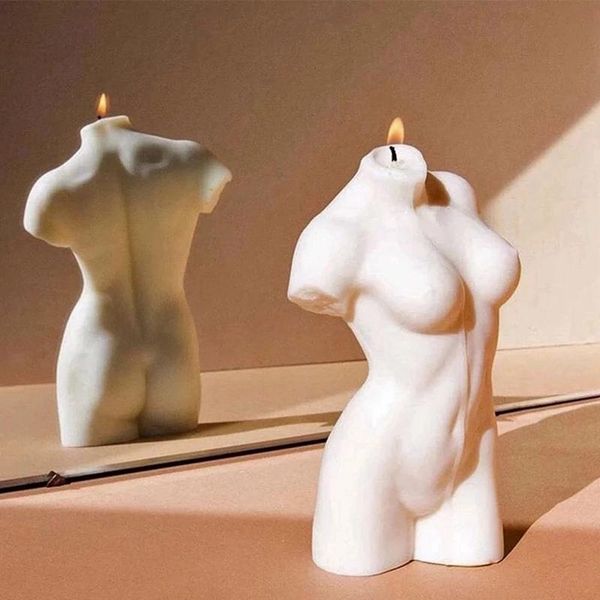 

craft tools body art candle silicone mold for women model human crystal resin wax