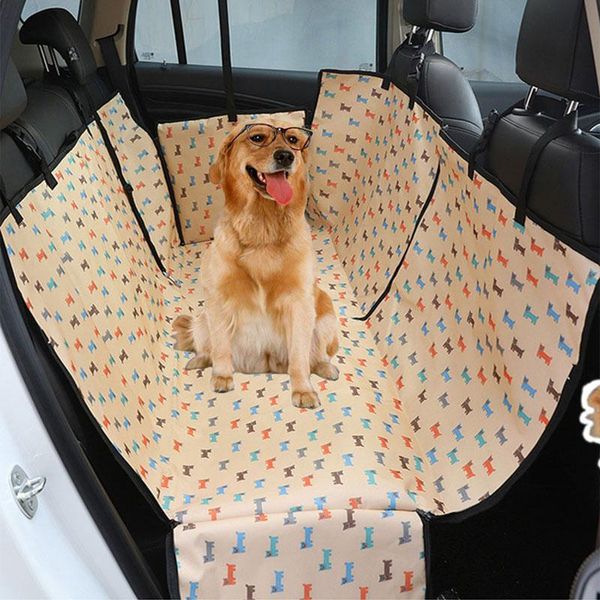 

dog car seat cover luxury waterproof pet mat rear row double pad oxford cloth hammock with zipper kennels & pens