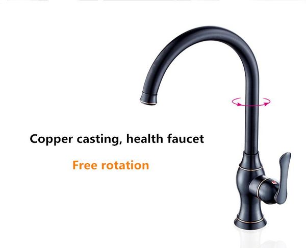 

kitchen faucets faucet black bronze and cold water rotating sink