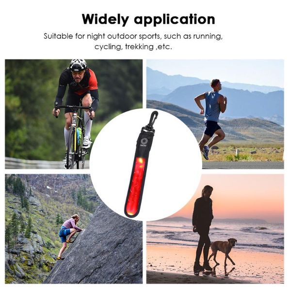 

hand strap wristband led safety reflective light shine flash glowing luminous armband arm belt band wrist support ed- elbow & knee pads, Black;gray