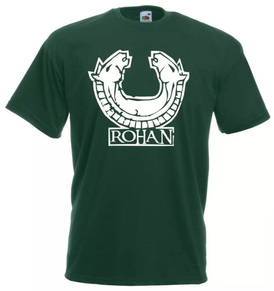 

j726 mesh rohan sigore rings saga t-shirt frodo gandalf hobbit, White;black