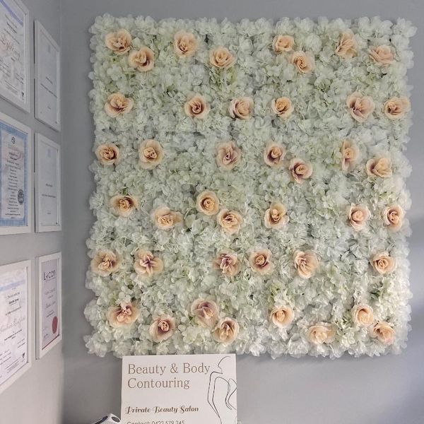 

decorative flowers & wreaths 4pcs artificial flower wall backdrop decor wedding baby shower birthday party shop backdrops decoration