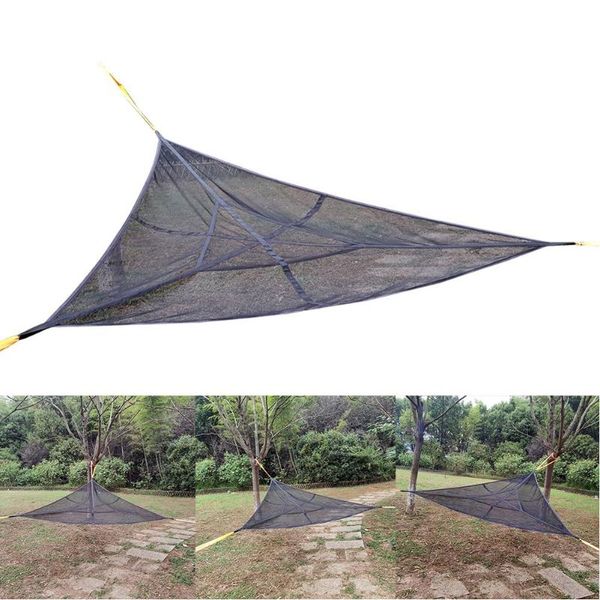 

tents and shelters 3 point design outdoor portable hammocks camping multi-functional triangle aerial mat convenient for sleep