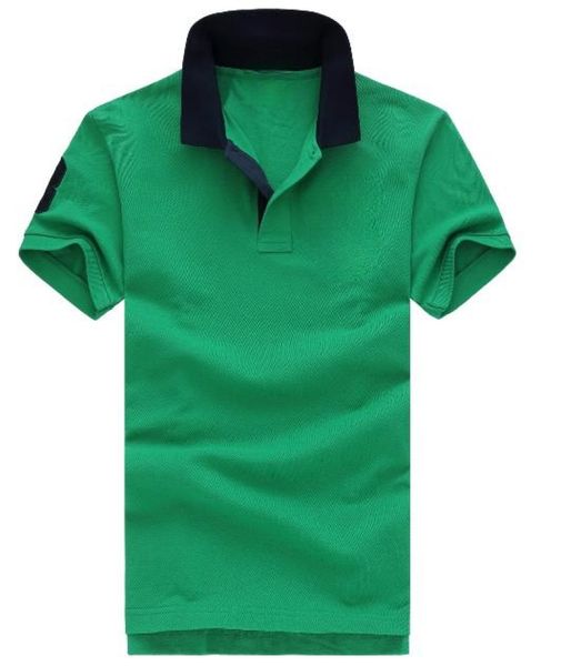 

qulogo171 men's pure color stitching collar large scale short sleeve t-shirt, White;black
