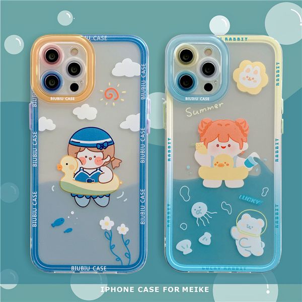 

color lens for apple 12 mobile phone case silicone iphone11pro max / xs / 7plus all inclusive soft case