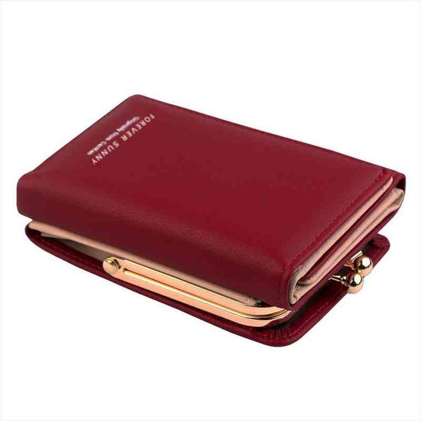 

women wallets fashion brand leather purse ladies card bag for clutch female money clip wallet, Red;black