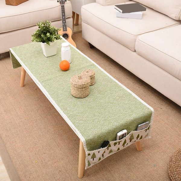 

table cloth 60*150/60*180cm cotton linen woven storage tablecloth multi-function coffee cover dining home decor