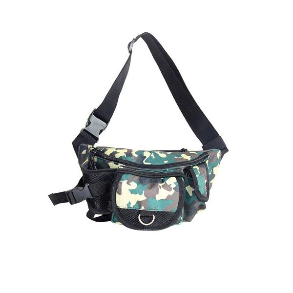 

fishing accessories fanny pack wear resistant waterproof lightweight waist bag multifunctional camouflage for hiking outdoor