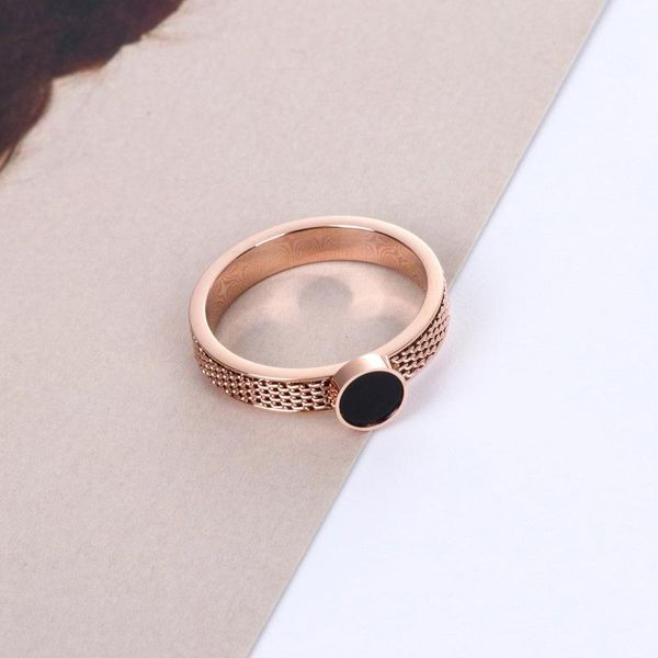 

cluster rings black round couple for men and women accessories, fashion stainless steel ring anniversary gift jewelry anel masculino, Golden;silver