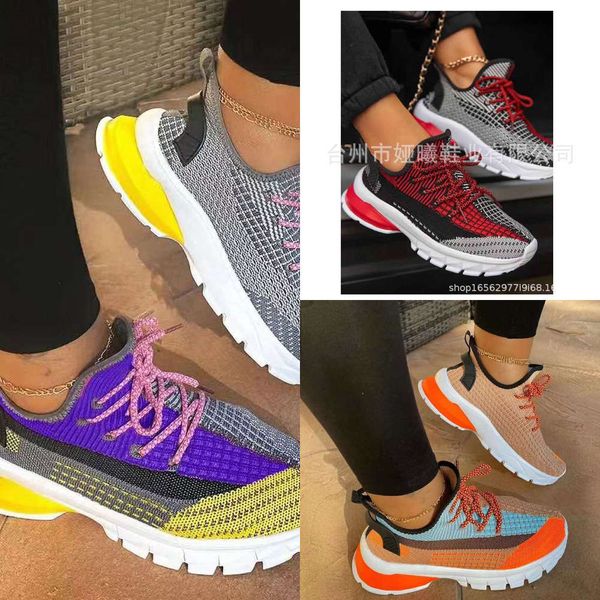 

casual shoes 2021 large all year round sports single shoes casual women's flat bottom thick lace up couple rscu, Black