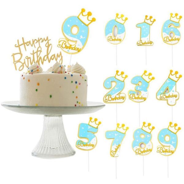 

other festive & party supplies cake number decoration birthday 0-9 er girl boy baby