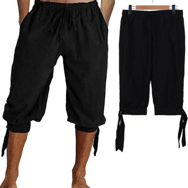 

men's shorts summer trendy men male casual sport cargo overall short pants sweatpants cropped loose trousers plus size xxl, White;black