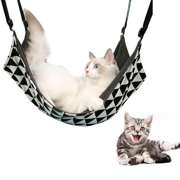 

cat beds & furniture pet hammock adjustable bed house for dogs puppy cushion lounger universal cats kitten cottages sleeping supplies