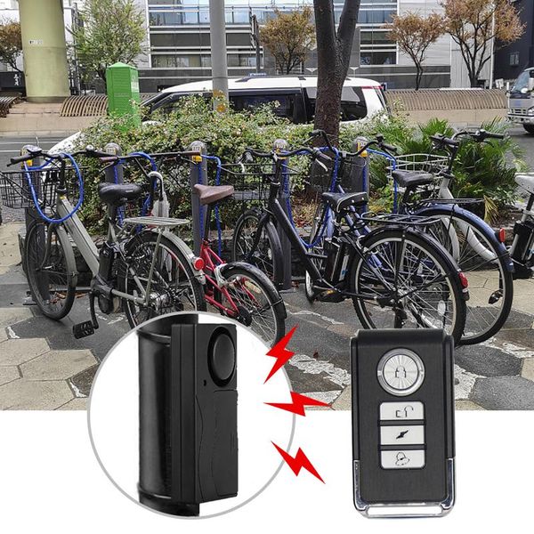 

alarm & security 110db bike wireless vibration motion sensor motorcycle bicycle sensors with remote car