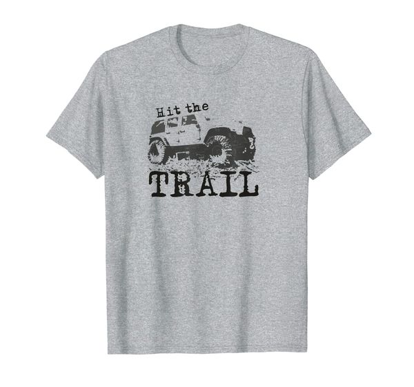 

rc crawling crawler scale off road truck t-shirt, White;black