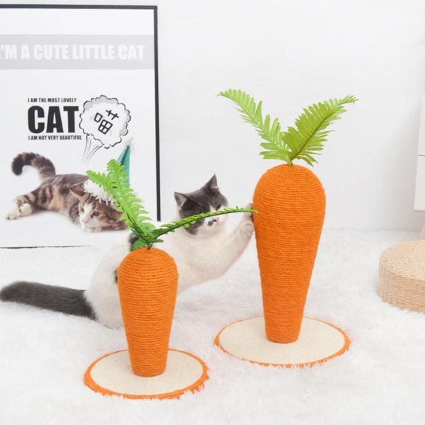 

sisal climbing frame two-color rope carrot shape cat toy pet supplies toys
