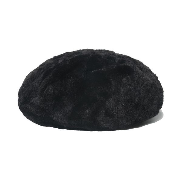 

fashion designers japanese painter hats spring beret hat solid color imitation rabbit fur plush warm trendy autumn winter wild beret outdoor, Blue;gray