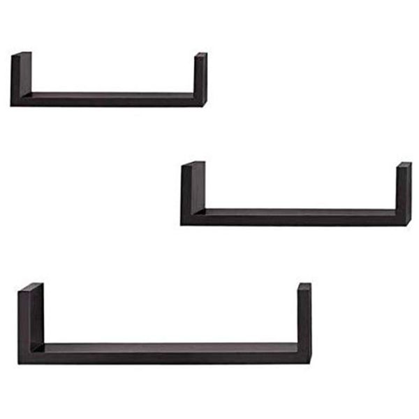

bathroom shelves wall bedroom rack living room bookshelf shelf wall-mounted partition storage three-piece set black walnut