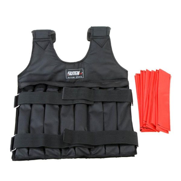 

20kg adjustable weighted vest weight jacket exercise boxing training waistcoat invisible weightloading sand clothing (empty) accessories