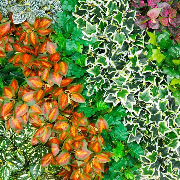 

style artificial fake grass plastic green plants garden decoration monstera evergreen faux plant home decor decorative flowers