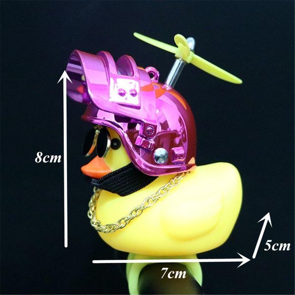 

party masks rubber duck toy car ornaments yellow dashboard decorations with propell